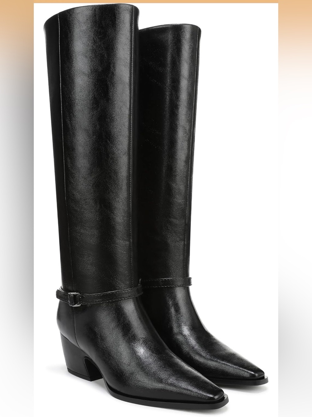 Franco Sarto Dark Brown Tall Leather Riding Boots Sz.5